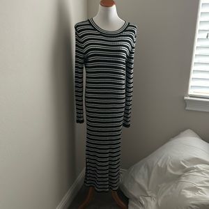 Striped sweater dress